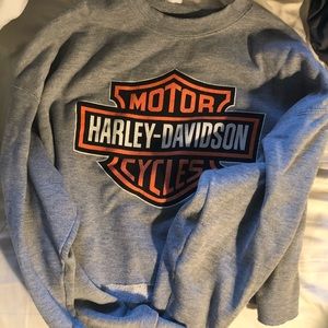 Harley Davidson cropped sweatshirt